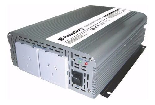 Imagen 1 de 2 de Inversor De Corriente 12v A 220v 1000w Probattery Conversor