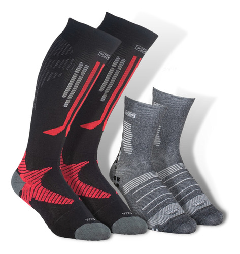 Media Compresion Sox® Pack X2 15-20 Varices Deportiva 