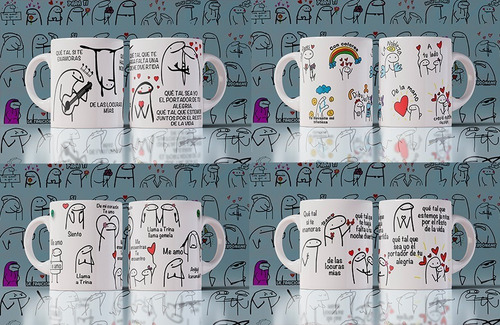 20 Plantillas Flork Sublimación Tazas Editables Ai Jpg