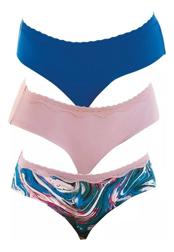 Set De 3 Panties Cachetero  Multicolor 807-50