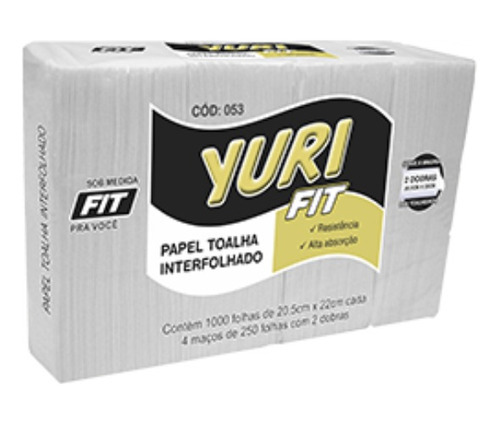 Papel Toalha Interfolha Yuri Fit 1000 Folhas