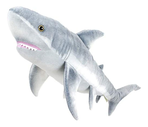 Viahart Sammy The Shark - Peluche Blanco De 34 Pulgadas De