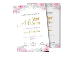 Comprar Invitación Coronita, Cumple Coronita Invitación Imprimible