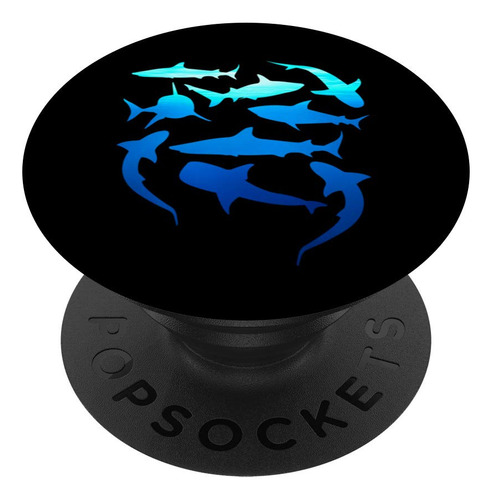 Tiburon Agua Diseño Grafico Shark Love Popsocket Agarre Para