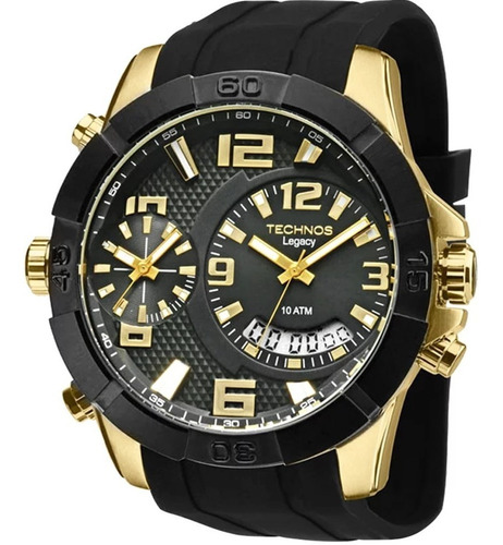Relógio Technos Masculino Legacy Dual Time T205fj/8p C/ Nf-e