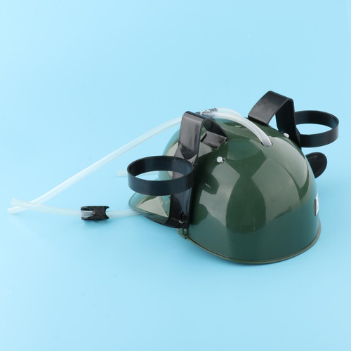 Casco Para Beber Ajustable Con Soporte Para Latas De Paja