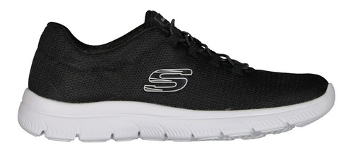 Tenis Skechers Color Negro De Cordon Elástico Para Mujer