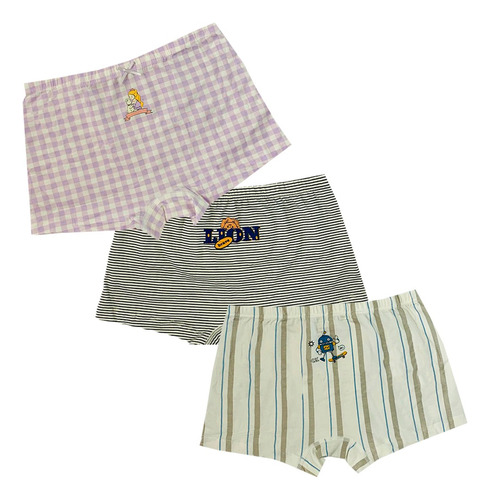 Bóxer Infantil Niño / Niña Algodón Moda Confort Set 4 Piezas