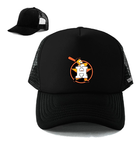 Gorra Con Malla Homero Bate Logo Houston Astros Beisbol Phg