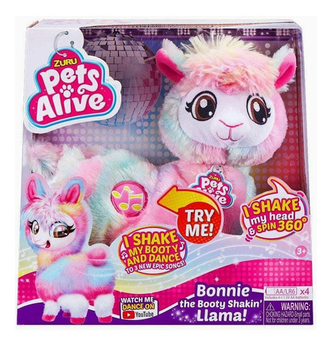 Pets Alive Zuru Llama Rainbow Bonnie Bailarín Robótico 