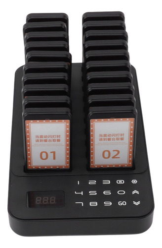 Sistema De Pager De Restaurante: 20 Campainhas E 1 Teclado