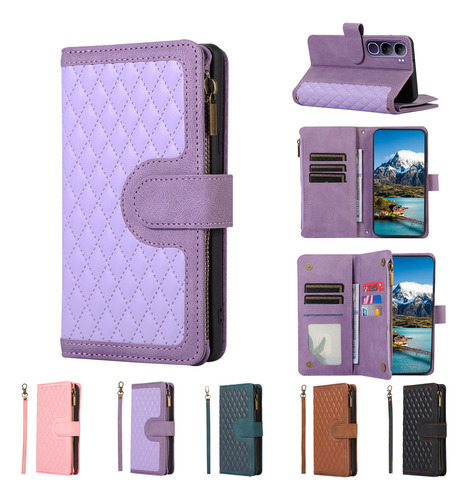 Funda Para Vivo Y20 Vivo Y20i, Estilo Cartera, Funda De Piel Con Cierre, Soporte, Pulsera Abatible
