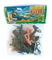Comprar Soldaditos De Juguete 25 Piezas Plastico 6138 Niño Army C