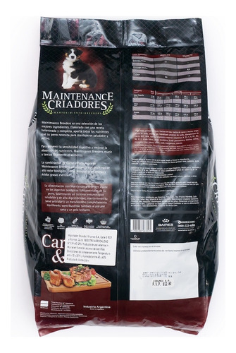 Alimento Maintenance Criadores Perro Carne&pollo 15kg