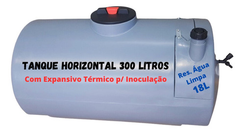 Tanque Pulverizador 300l C/ Expansivo Térmico Res Água Limpa