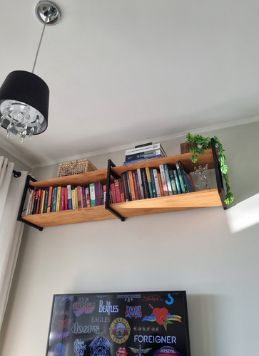 Prateleira Estilo Industrial Mod X 50x140x30 Pinus Reforçada