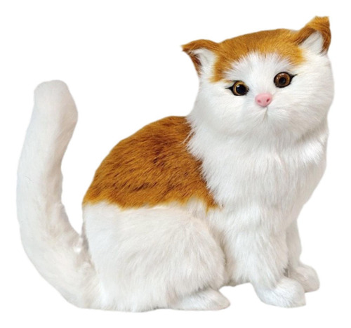 Simulação De Gato Peludo Realista Gato Gatinho Estilo B