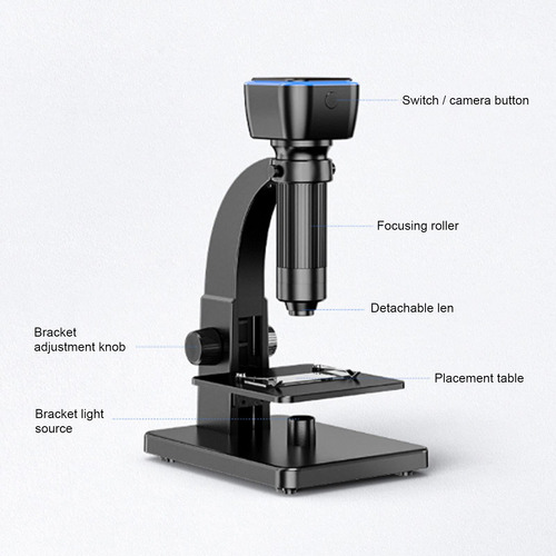 Microscopio Digital 2000x Doble Lente Hd Wifi Usb