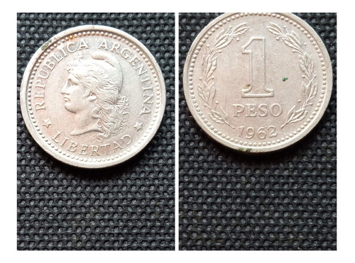 Moneda De 1 Peso Argentino, 1.962.