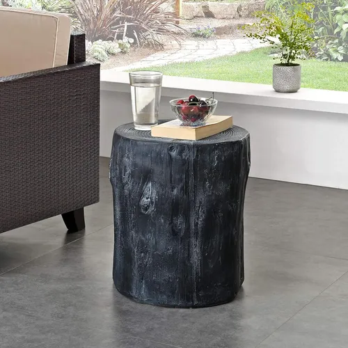 Firstime & Co. Mesa De Troncos De Árbol Blanco, Diseño