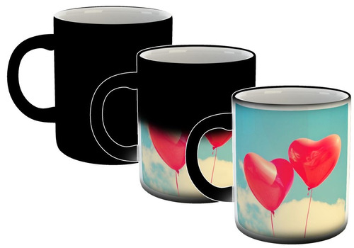 Taza Magica Corazon Heart Globos Amor Love Mod11