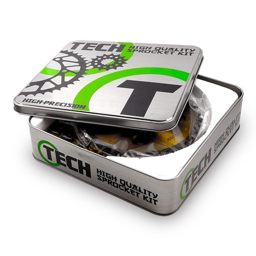 Imagen 4 de 10 de Kit De Transmision Tech Honda Xr 150 17 49 428h Ref Dompa