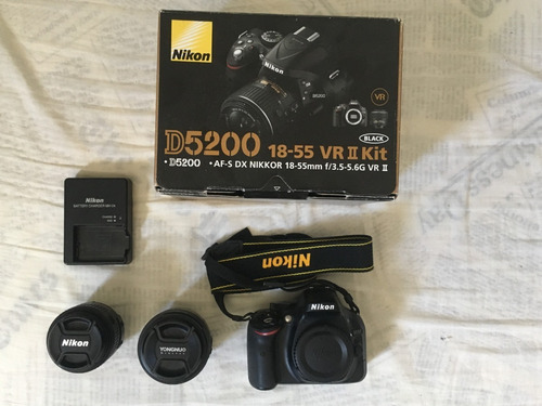 Nikon D5200 Seminova+lente 18-55mm+lente 50mm + Cartão32gb