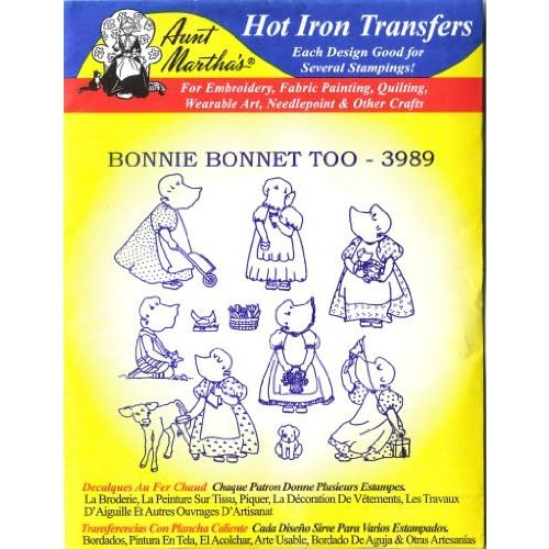 Transferencia De Bordado Bonnie Bonnet Too - Plancha Ca...