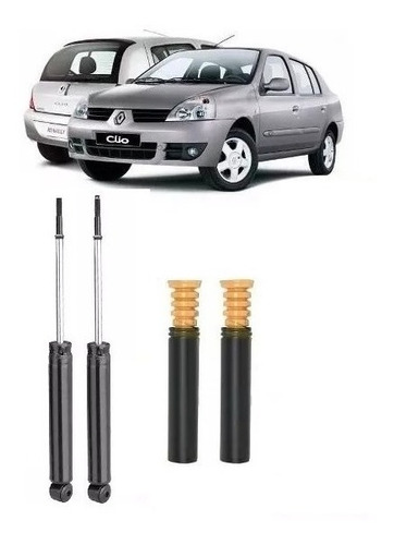 Amortecedor Clio+kit Traseiro 1.0/1.6 99/11direto Da Fábrica