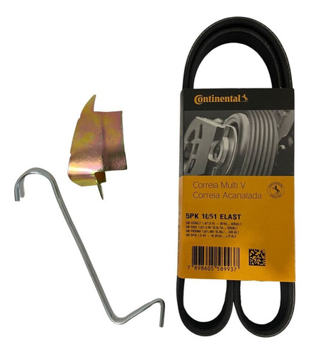 Correia Alternador Elastica Gm Onix 2017 2018 2019 A 2020