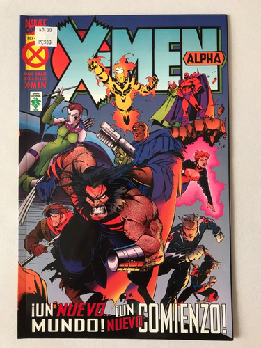 Los Hombres X X-men Alpha Marvel Comics Vid 2002 Scott Lobde (Usado)