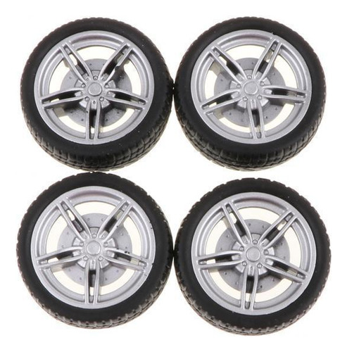 5 X 4 Piezas Llantas De Goma 40mm 5 Kits De Bricolaje Para