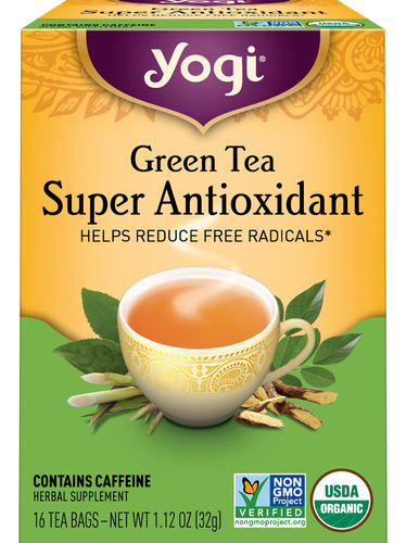 Yogi Tea - Te Verde Superantioxidante (paquete De 6) - Mezcl