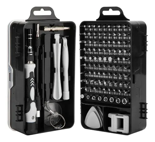 Kit Jogo Chaves De Fenda Precisão Magnético 115 Peças