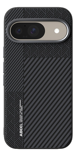 Funda Para Google Pixel 9 Pro Xl 9a, Carga Inalámbrica, Negocios, Textura De Fibra De Carbono, Cámara Circular, Teléfono Móvil