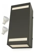 Comprar Aplique Pared Exterior Bidireccional Pack X10 + Lamparas Led