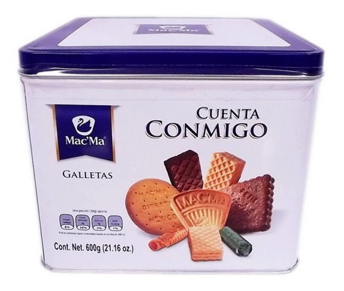 Galletas Macma Cuenta Conmigo Lata 600g Kosher