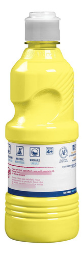 Pintura Témpera Lavable 473 Ml Color Amarillo