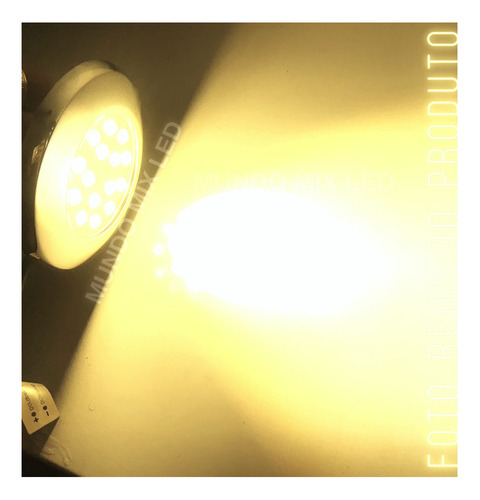 07pçs Luminária Led P/ Piscinas Lagos 15w 12v Ip68 Mono Inox