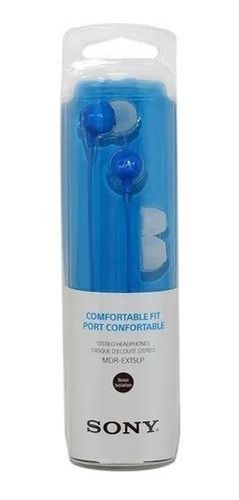 Imagen 2 de 5 de Auriculares In-ear Sony Ex Series Mdr-ex15lp Azul