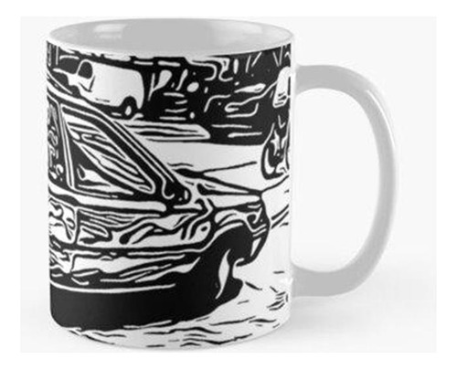 Taza Aparcamiento Gratuito En The City Comic Style Art Calid