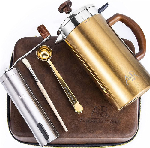 Camping French Press Travel Travel Set, Juego De Cafeteras D