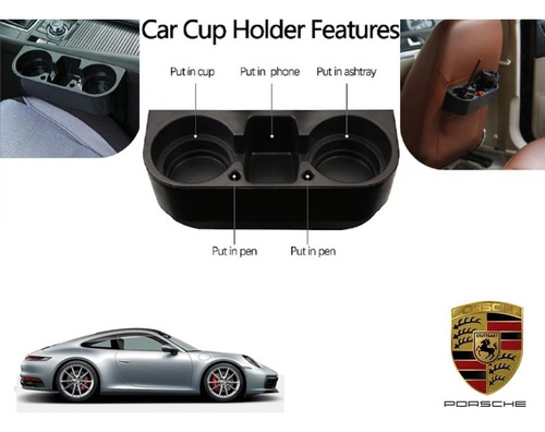 Porta Vasos Con Porta Celular Porsche Carrera S 2021