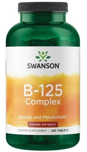 Swanson | Vitamin B-125 Complex I 250comprimidos I Importado