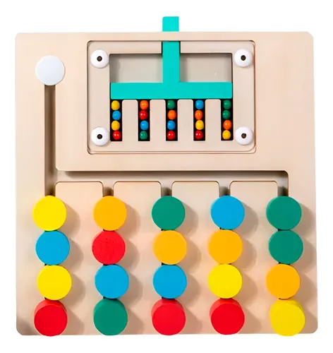 Juego Tablero Colores Encastre Figuras Logica Desarrollo