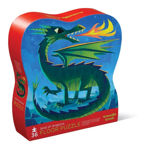 Puzzle Rompecabezas Dragones 36 Piezas Crocodile Edu