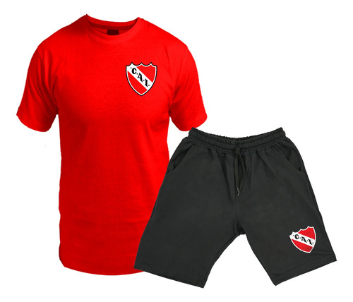 Independiente / Conjunto Remera Y Short Corto Bermuda Unisex