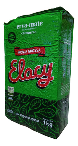 Kit 3 Erva Mate Elacy Moída Grossa Chimarrão Vácuo 1 Kg