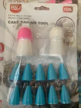 Comprar Set 2 Acoples Especiales Y 10 Boquillas Reposteria