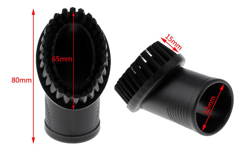 Cepillo Colector De Polvo Negro 1 Pieza 32 Mm Negro Negro
